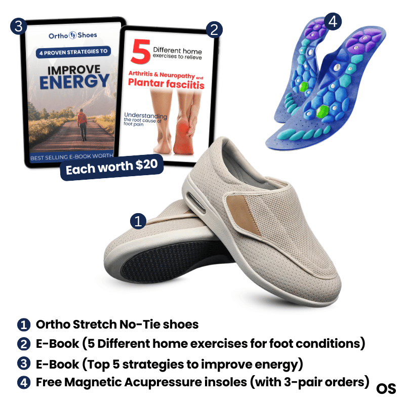 OrthoWalk NurseFit – Orthopedic No-Tie Shoes for All-Day Support